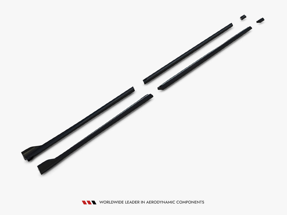 Side Skirts Diffusers V.2 compatible with Mercedes-Benz V-Class Long AMG Line W447 Facelift 2