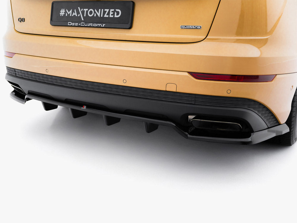 Rear Splitter (Vertical Bars) compatible with Audi Q8 Mk1 Facelift