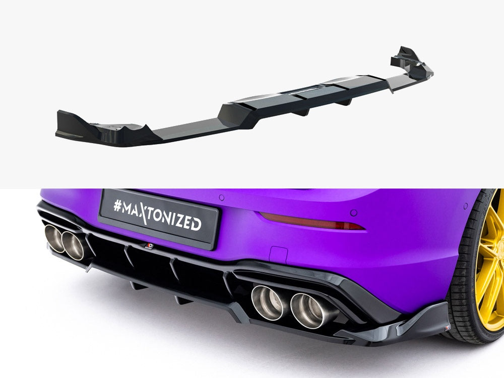 Rear Splitter (Vertical Bars) V.1 compatible with Volkswagen Golf R Mk8 / Mk8 Facelift