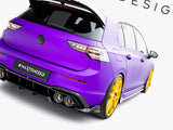 Rear Splitter (Vertical Bars) V.1 compatible with Volkswagen Golf R Mk8 / Mk8 Facelift