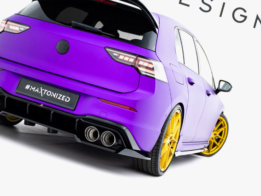 Rear Splitter (Vertical Bars) V.2 compatible with Volkswagen Golf R Mk8 / Mk8 Facelift