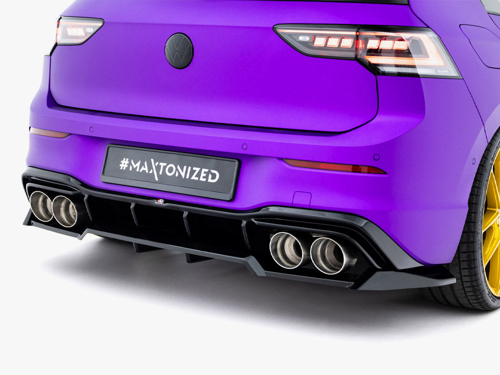 Rear Splitter (Vertical Bars) V.2 compatible with Volkswagen Golf R Mk8 / Mk8 Facelift