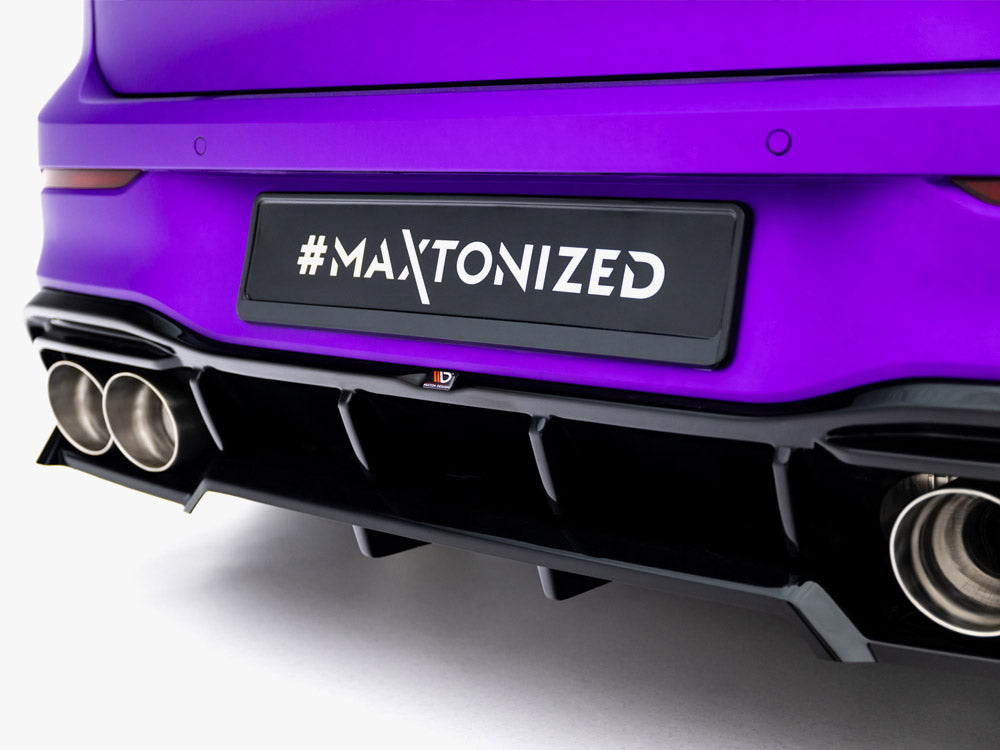 Rear Splitter (Vertical Bars) V.2 compatible with Volkswagen Golf R Mk8 / Mk8 Facelift