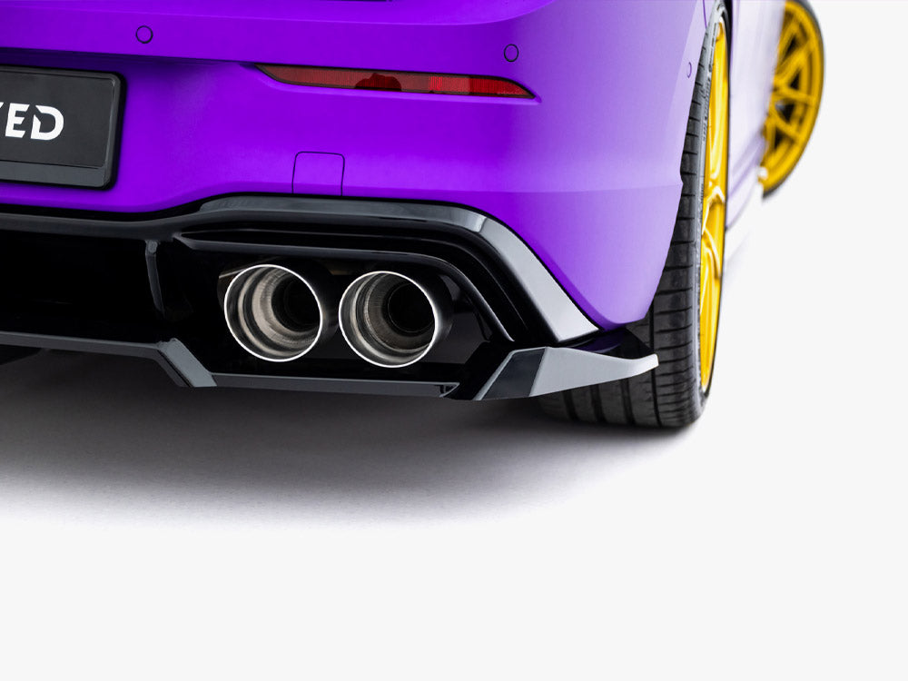 Rear Splitter (Vertical Bars) V.2 compatible with Volkswagen Golf R Mk8 / Mk8 Facelift