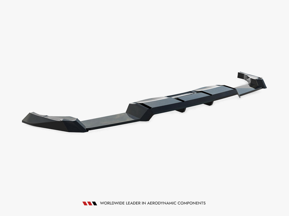 Rear Splitter (Vertical Bars) V.2 compatible with Volkswagen Golf R Mk8 / Mk8 Facelift