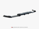 Rear Splitter (Vertical Bars) V.2 compatible with Volkswagen Golf R Mk8 / Mk8 Facelift