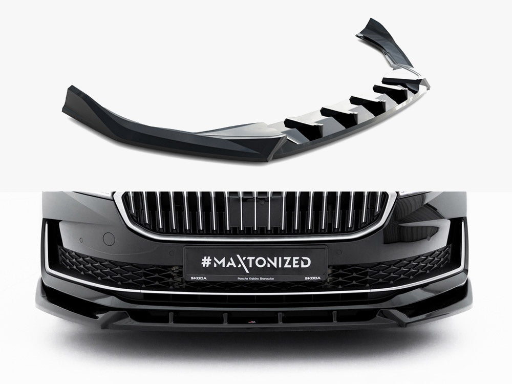 Front Splitter V.2 compatible with Skoda Superb Mk4