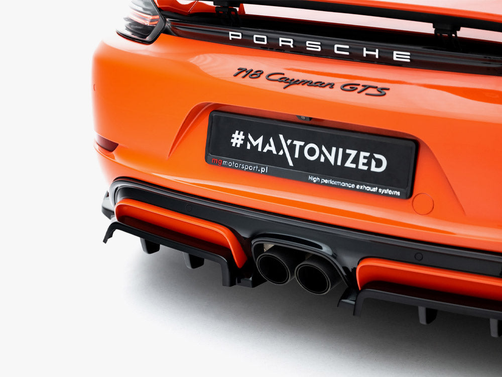 Rear Splitter (Vertical Bars) compatible with Porsche 718 Cayman GTS 982c