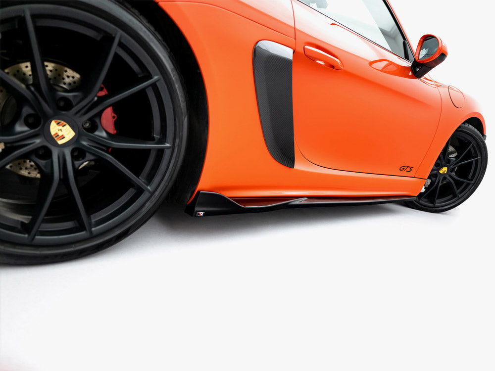 Side Skirt Diffusers V.2 compatible with Porsche 718 Cayman GTS 982c / 718 Boxster GTS 982
