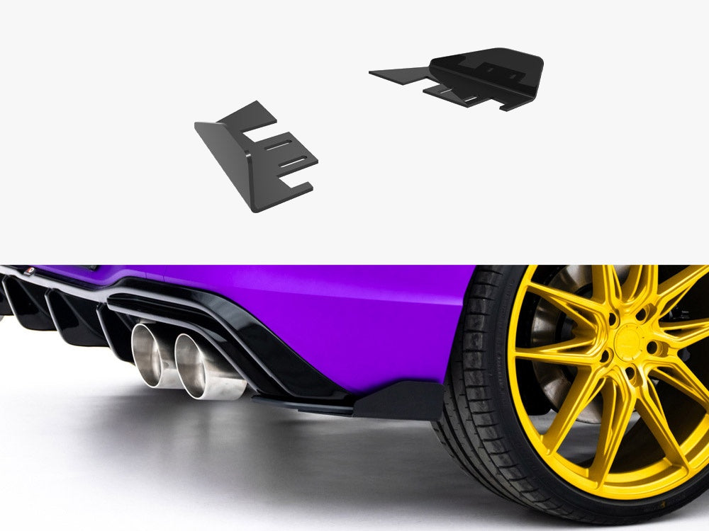 Rear Side Flaps V.2 compatible with Volkswagen Golf R Mk8 / Mk8 Facelift