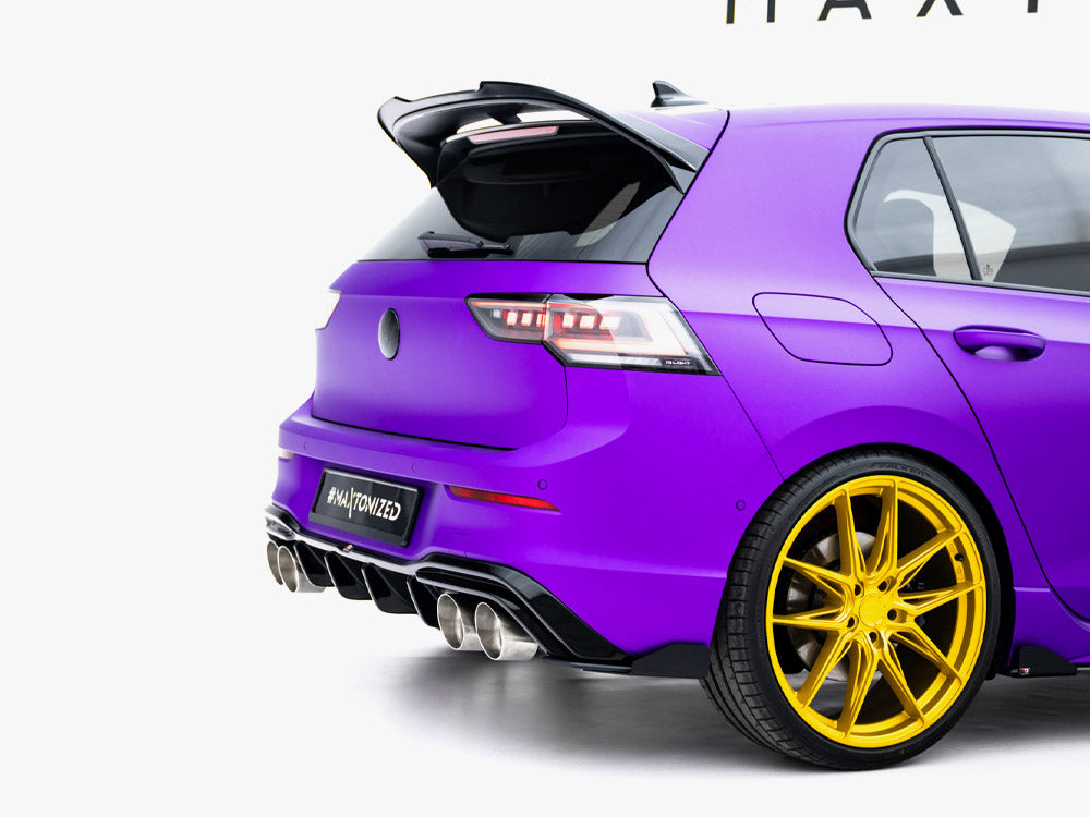Street PRO Rear Side Splitters V.2 + Flaps compatible with Volkswagen Golf R Hatchback Mk8 / Mk8 Facelift