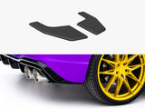 Street PRO Rear Side Splitters V.2 compatible with Volkswagen Golf R Hatchback Mk8 / Mk8 Facelift