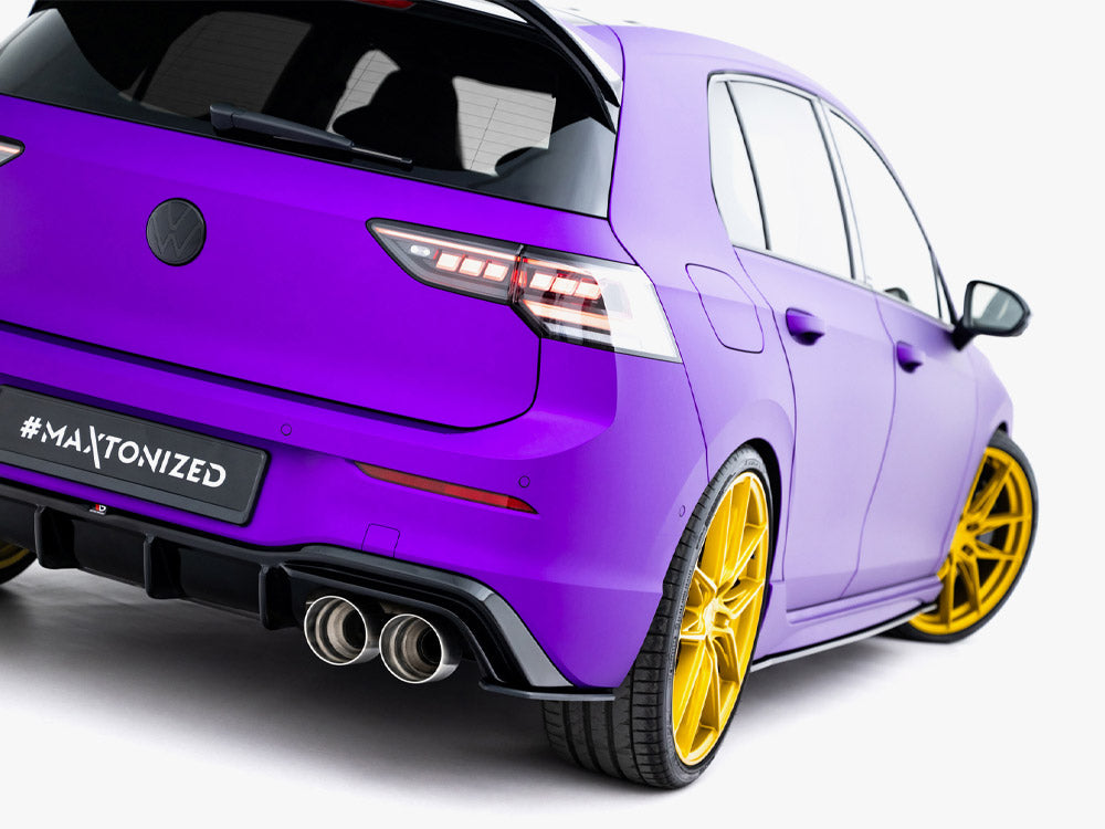 Street PRO Rear Side Splitters V.2 compatible with Volkswagen Golf R Hatchback Mk8 / Mk8 Facelift
