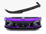 Street PRO Front Splitter + Flaps compatible with Volkswagen Golf R Mk8 Facelift