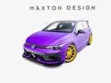 Street PRO Front Splitter + Flaps compatible with Volkswagen Golf R Mk8 Facelift
