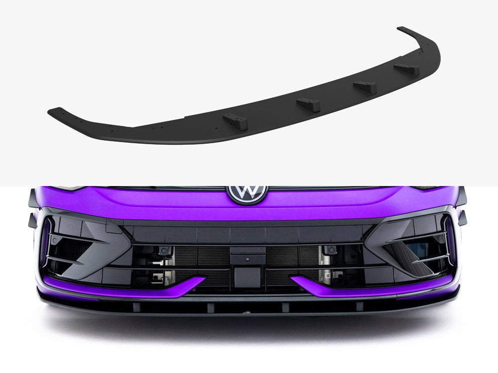 Street PRO Front Splitter compatible with Volkswagen Golf R Mk8 Facelift