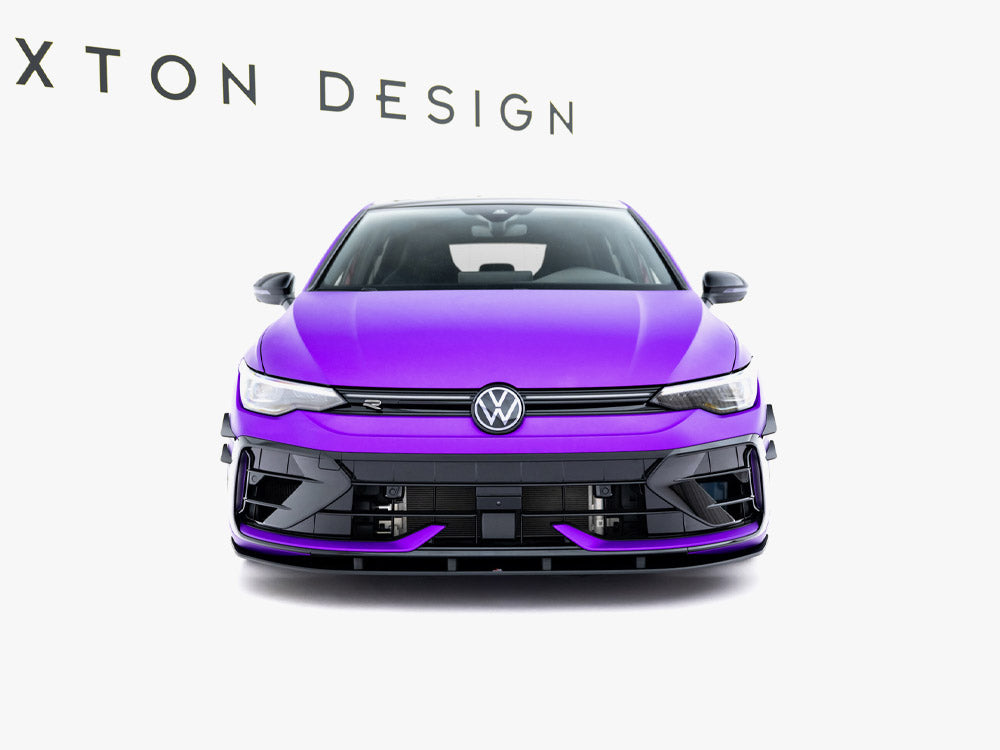 Street PRO Front Splitter compatible with Volkswagen Golf R Mk8 Facelift