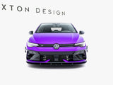 Street PRO Front Splitter compatible with Volkswagen Golf R Mk8 Facelift