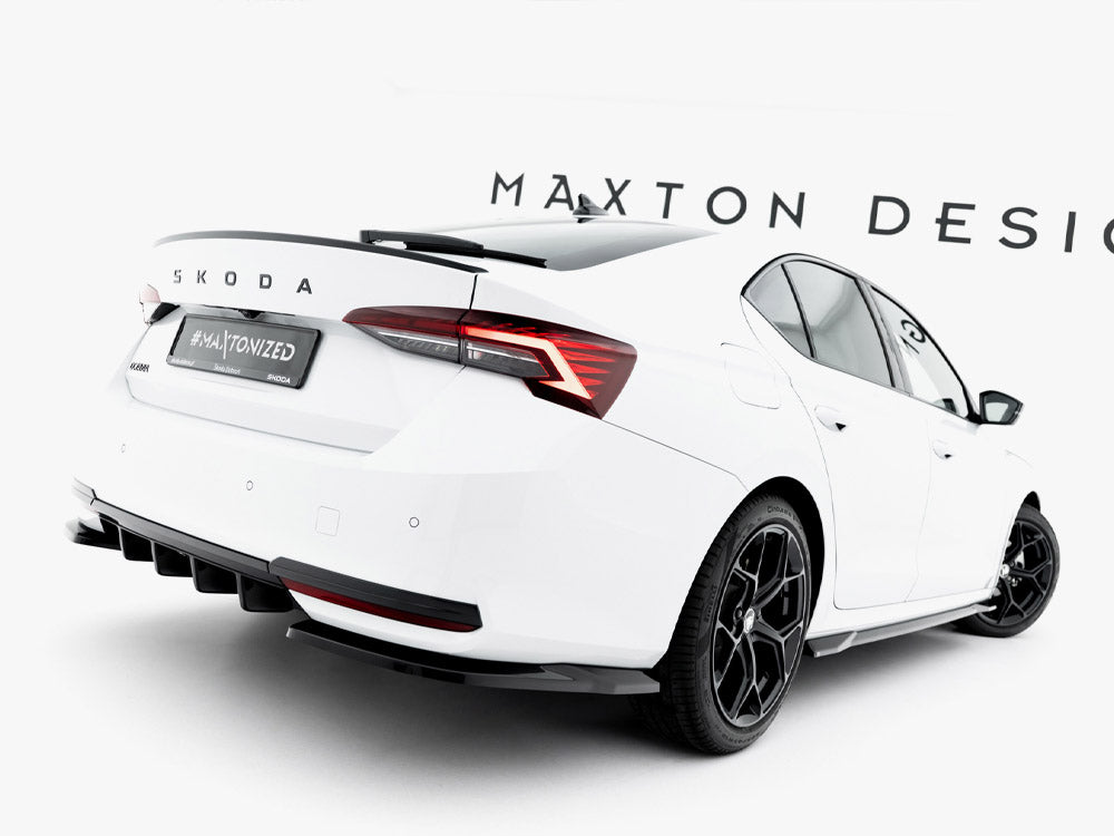 Rear Side Splitters compatible with Skoda Octavia Sportline Liftback / Estate Mk4 Facelift