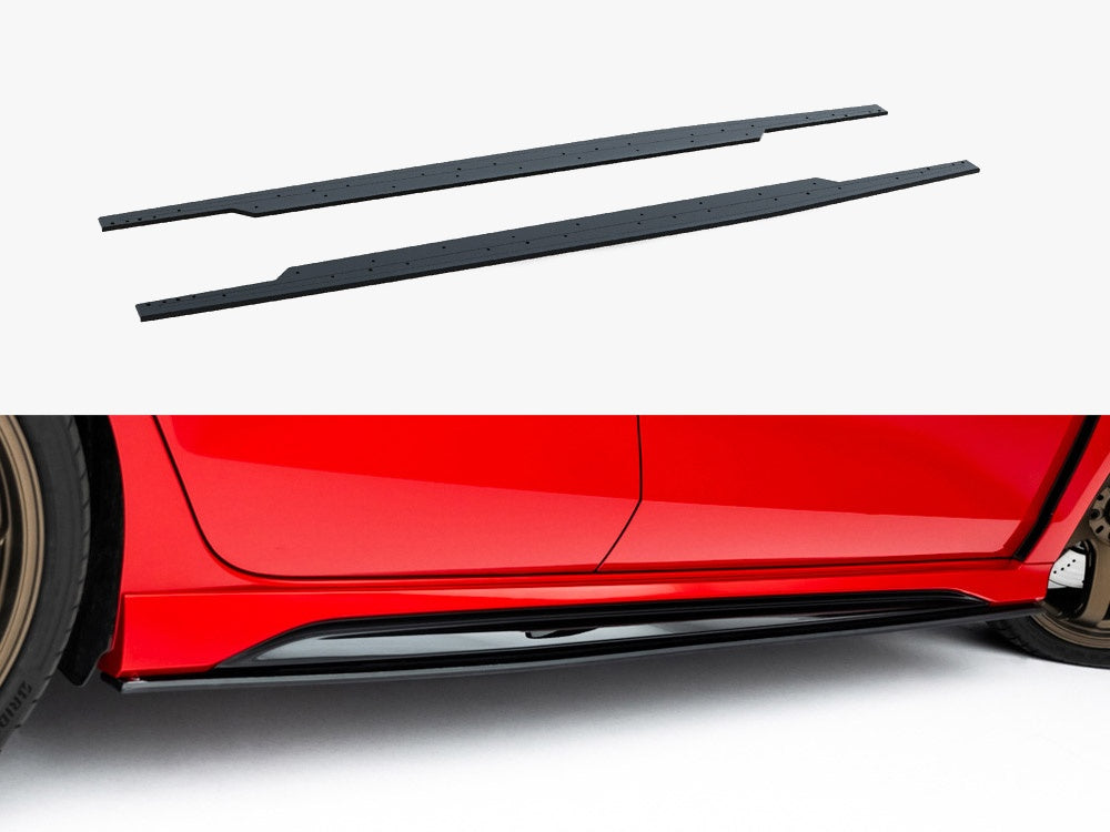 Street PRO Side Skirt Diffusers compatible with Audi RS 3 Sedan 8Y Facelift