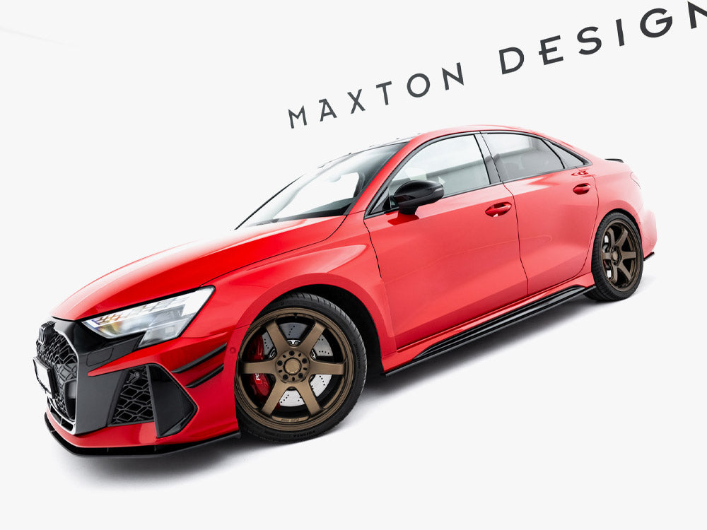 Street PRO Side Skirt Diffusers compatible with Audi RS 3 Sedan 8Y Facelift