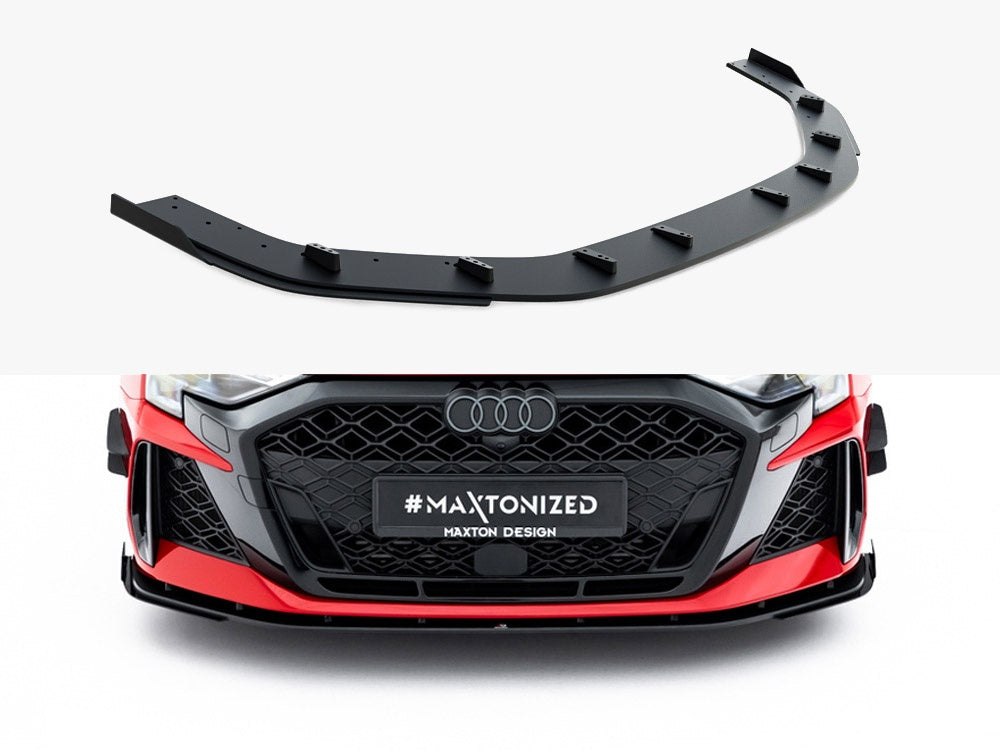 Street PRO Front Splitter + Flaps compatible with Audi RS 3 Sedan 8Y Facelift