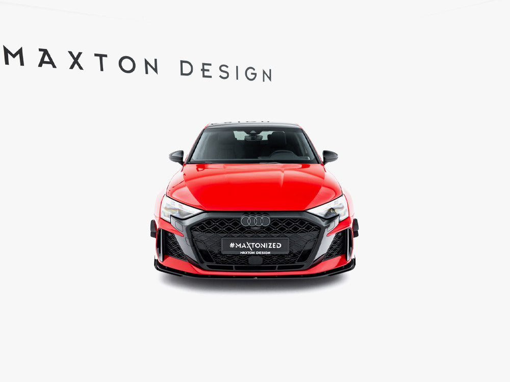 Street PRO Front Splitter + Flaps compatible with Audi RS 3 Sedan 8Y Facelift