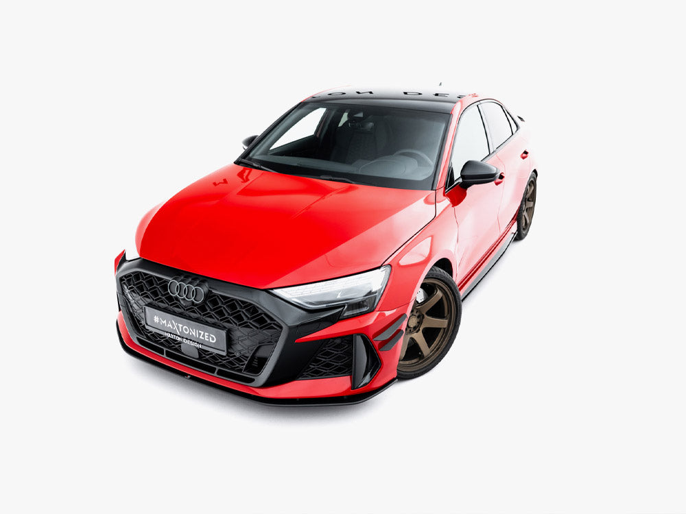 Street PRO Front Splitter compatible with Audi RS 3 Sedan 8Y Facelift