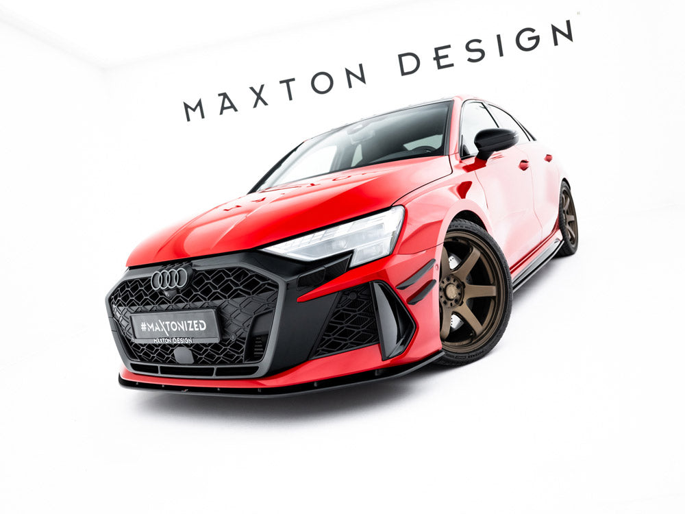 Street PRO Front Splitter compatible with Audi RS 3 Sedan 8Y Facelift