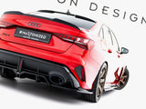Rear Splitter (Vertical Bars) V.1 compatible with Audi RS 3 Sedan 8Y Facelift