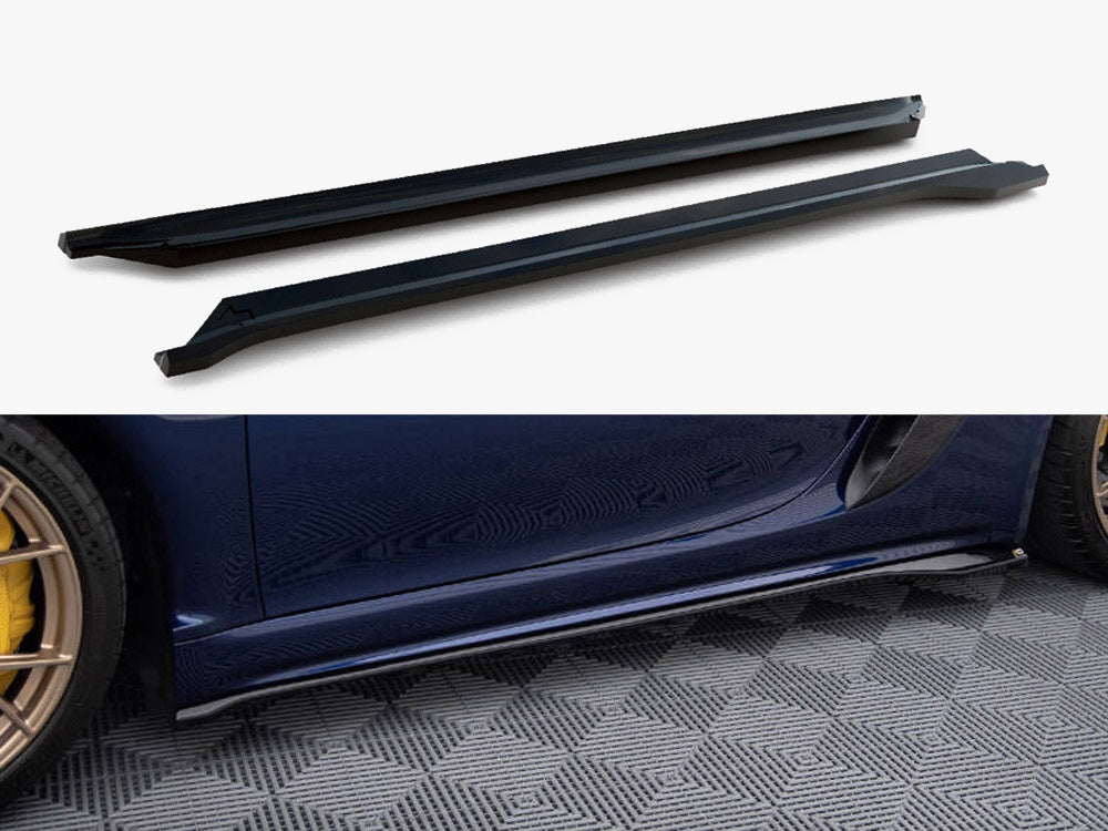 Side Skirts Diffusers compatible with Porsche 718 Cayman GT4 RS 982c