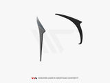 Prepreg Rear Bumper Carbon Canards compatible with Mercedes-AMG GT 63 / 55 / 63 S E Performance C192