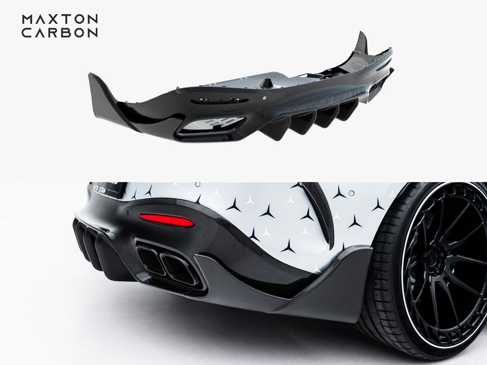 Prepreg Carbon Fiber Rear Diffuser compatible with Mercedes-AMG GT 63 / 55 / 63 S E Performance C192