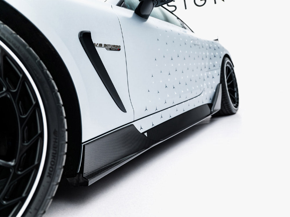 Prepreg Carbon Fiber Side Skirts compatible with Mercedes-AMG GT 63 / 55 / 63 S E Performance C192