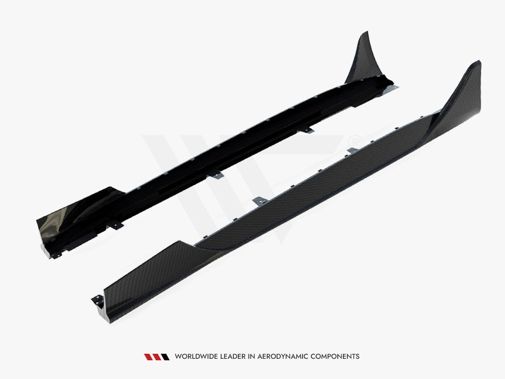 Prepreg Carbon Fiber Side Skirts compatible with Mercedes-AMG GT 63 / 55 / 63 S E Performance C192