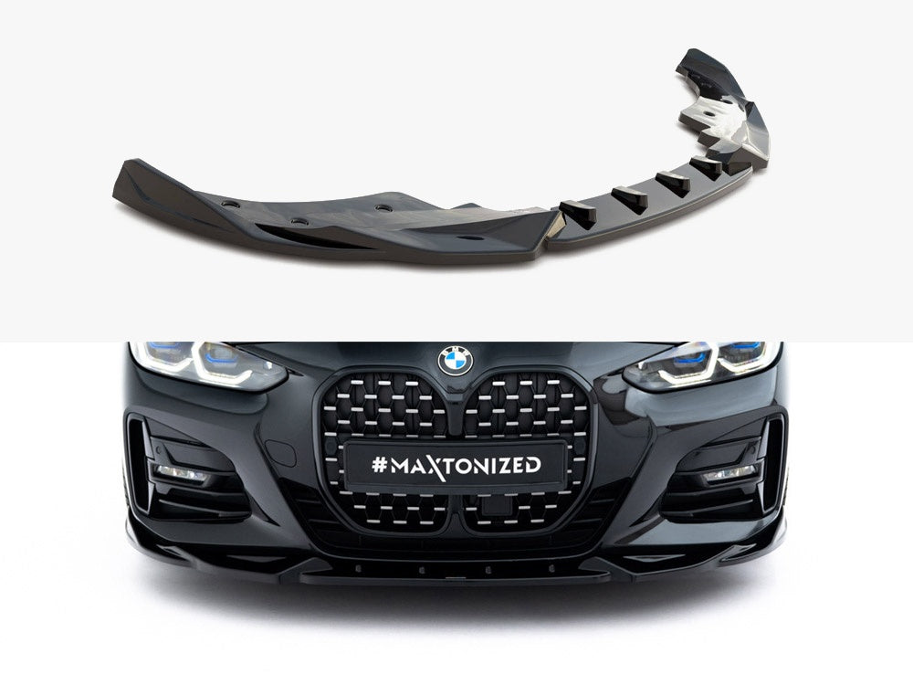 Front Splitter V.2 compatible with BMW 4 M-Pack / M440i G22 / G23 / G22 Facelift / G23 Facelift