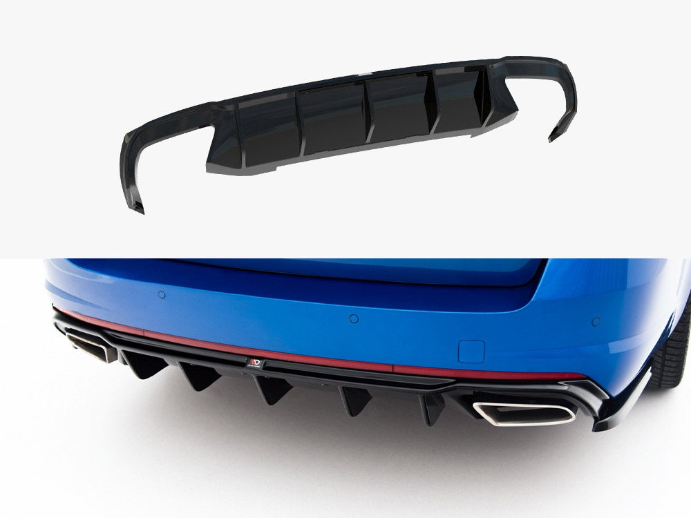 Rear Valance V.2 compatible with Skoda Octavia RS Mk3 / Mk3 FL Hatchback / Estate (Diesel)