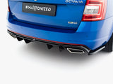 Rear Valance V.2 compatible with Skoda Octavia RS Mk3 / Mk3 FL Hatchback / Estate (Petrol)