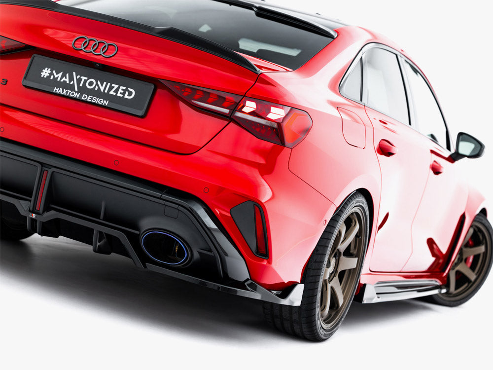 Rear Splitter (Vertical Bars) V.2 compatible with Audi RS 3 Sedan 8Y Facelift