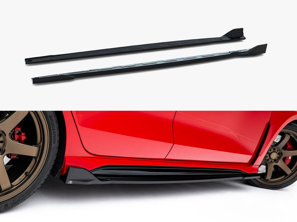 Side Skirts Diffusers V.2 compatible with Audi RS 3 Sedan 8Y / 8Y Facelift