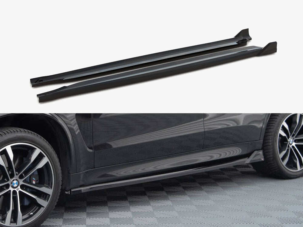Side Skirts Diffusers V.2 compatible with BMW X5 M-Pack F15