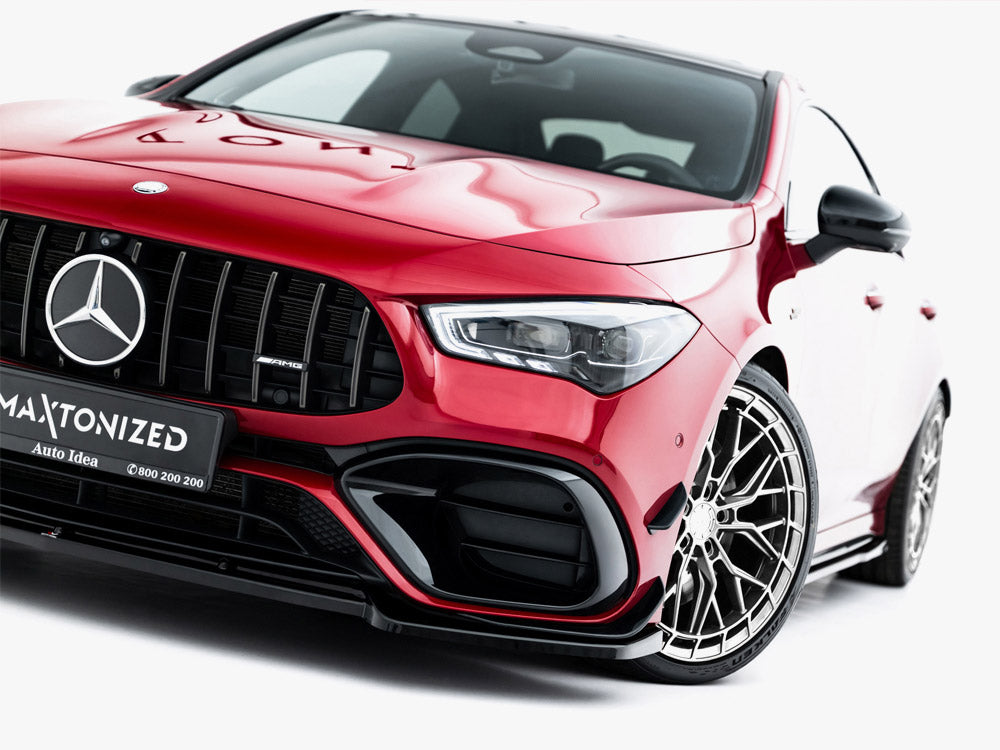 Front Splitter V.2 compatible with Mercedes-AMG CLA 45 Aero C118 Facelift