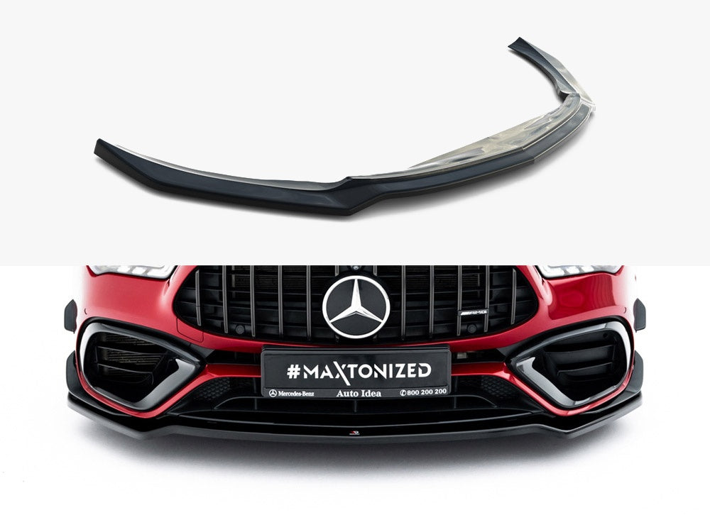 Front Splitter V.1 compatible with Mercedes-AMG CLA 45 Aero C118 Facelift