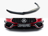 Front Splitter V.1 compatible with Mercedes-AMG CLA 45 Aero C118 Facelift