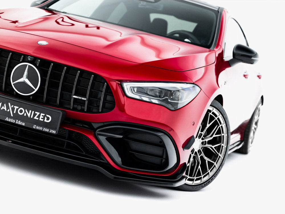Front Splitter V.1 compatible with Mercedes-AMG CLA 45 Aero C118 Facelift