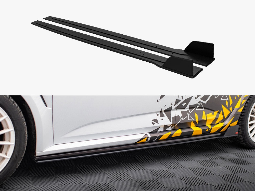 Street PRO Side Skirts Diffusers compatible with Renault Megane RS Mk4