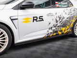 Street PRO Side Skirts Diffusers compatible with Renault Megane RS Mk4