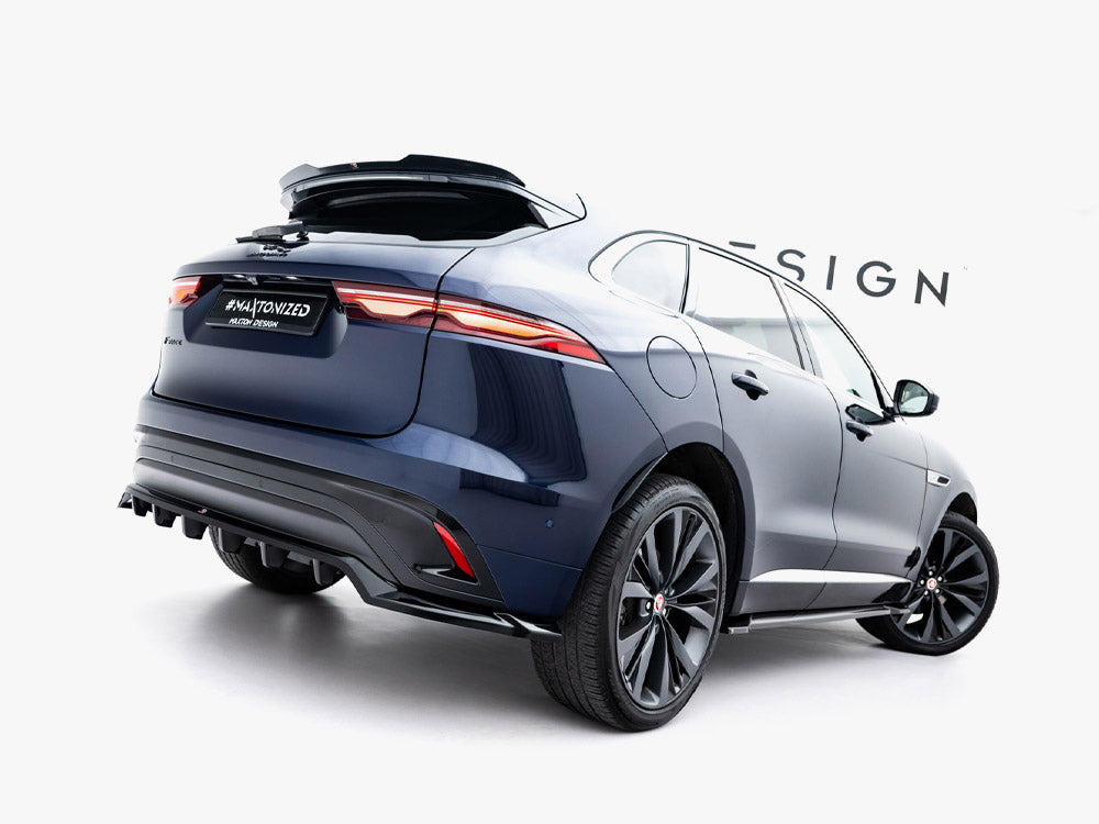 Rear Splitter (Vertical Bars) compatible with Jaguar F-Pace R-Sport Mk1 Facelift