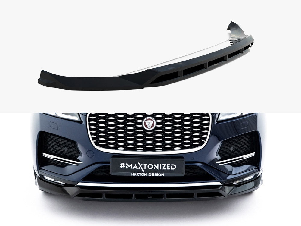 Front Splitter compatible with Jaguar F-Pace R-Sport Mk1 Facelift