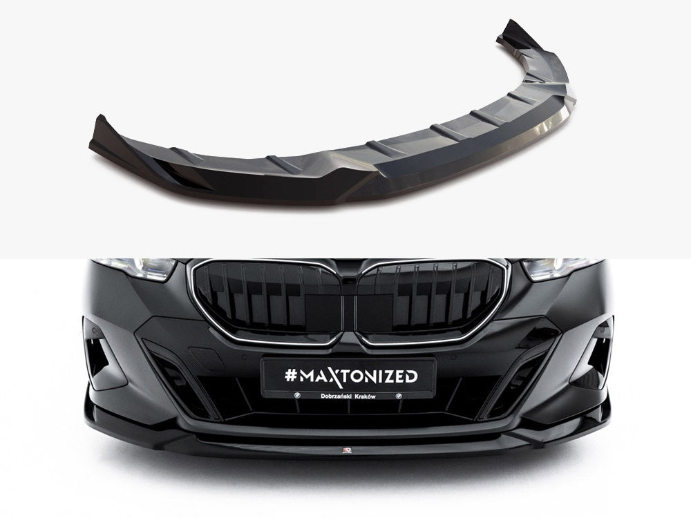 Front Splitter V.2 compatible with BMW 5 / i5 M-Pack Sedan / Touring G60 / G61